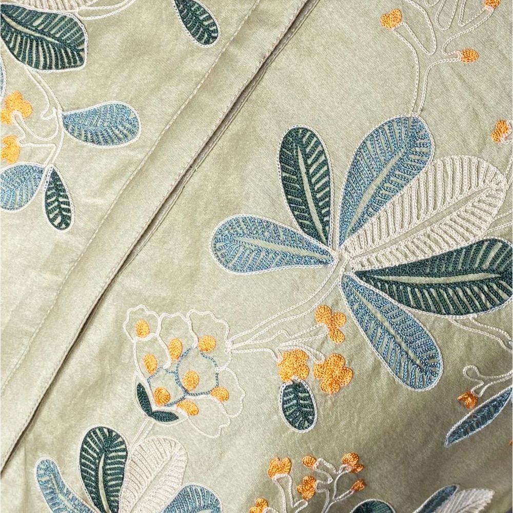 AMPM Ankur Modi | Privanka Modi Shades of Green Floral Kaftan - Size Medium - Picture 3 of 6
